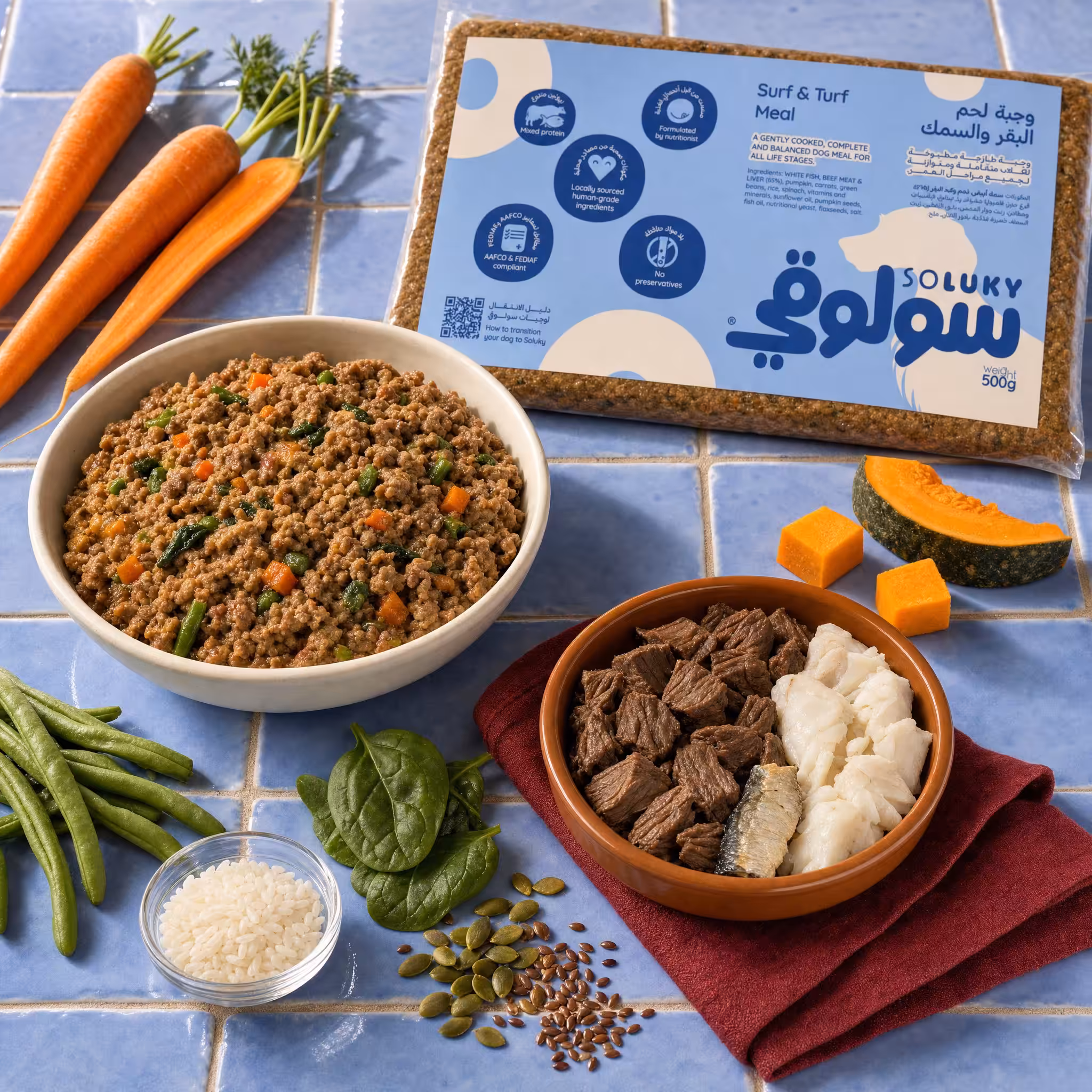 Surf & Turf Dog Meal – 500gm