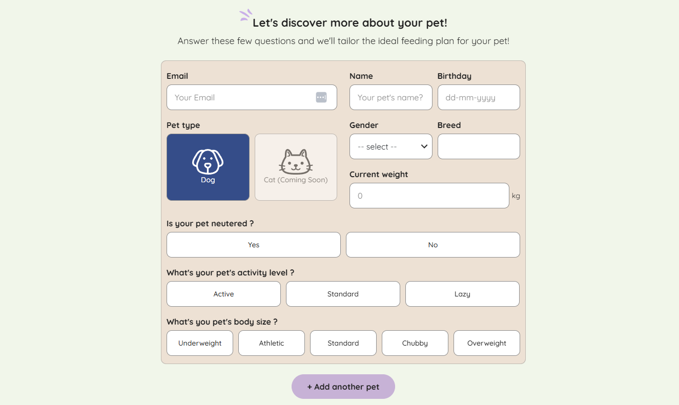 Fill Out the Form