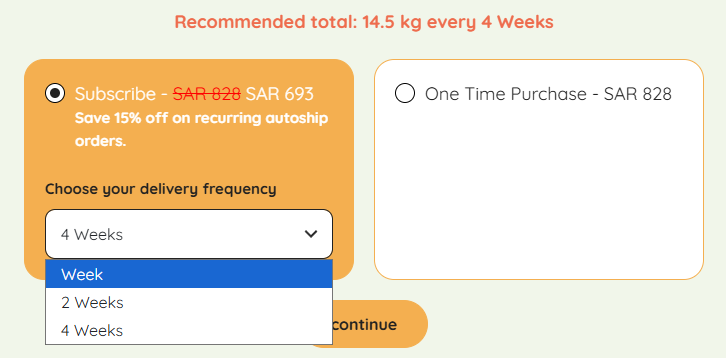 Set Delivery Frequency