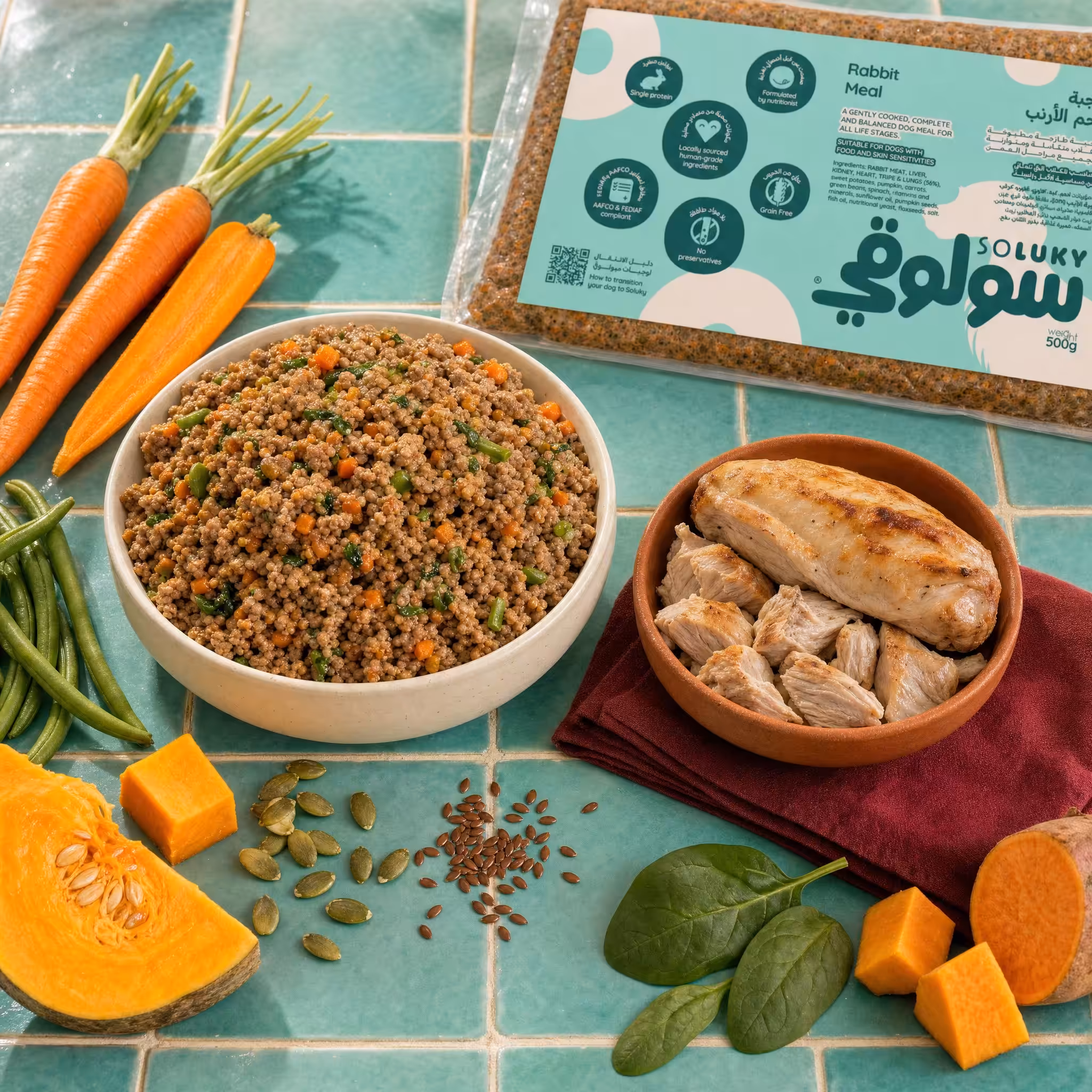 Rabbit Dog Meal – 500gm
