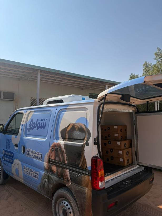 Soluky van at Happy Paws shelter